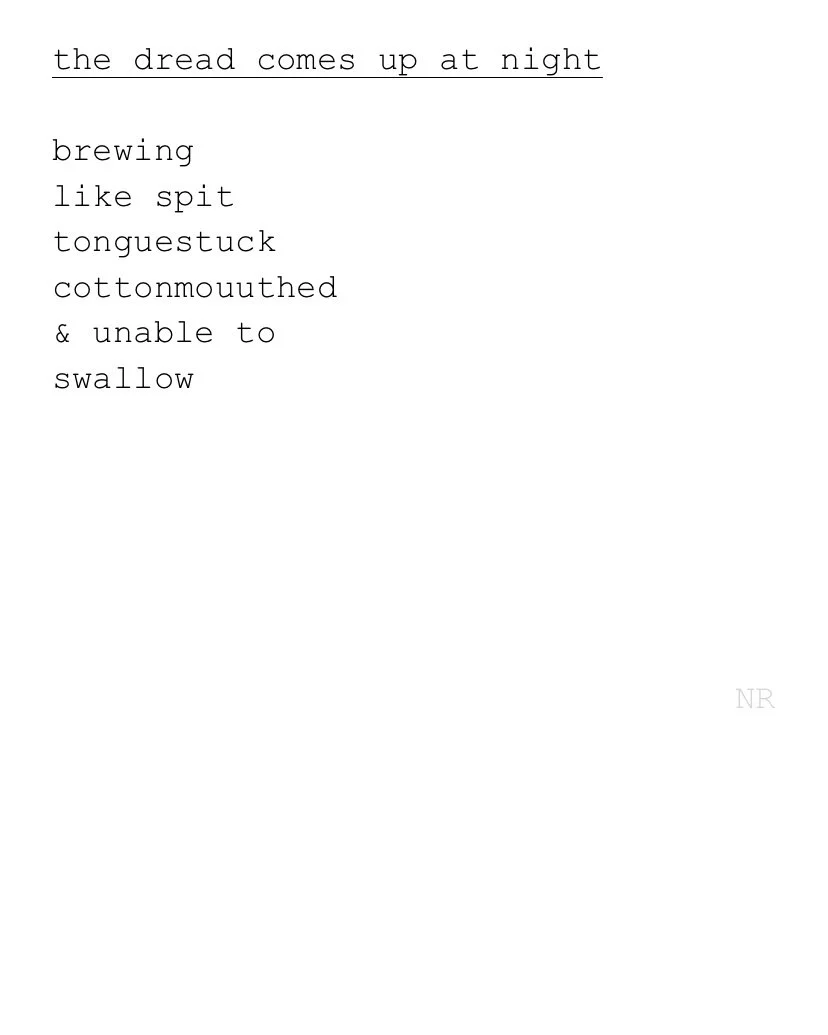 day 309: the dread comes up at night