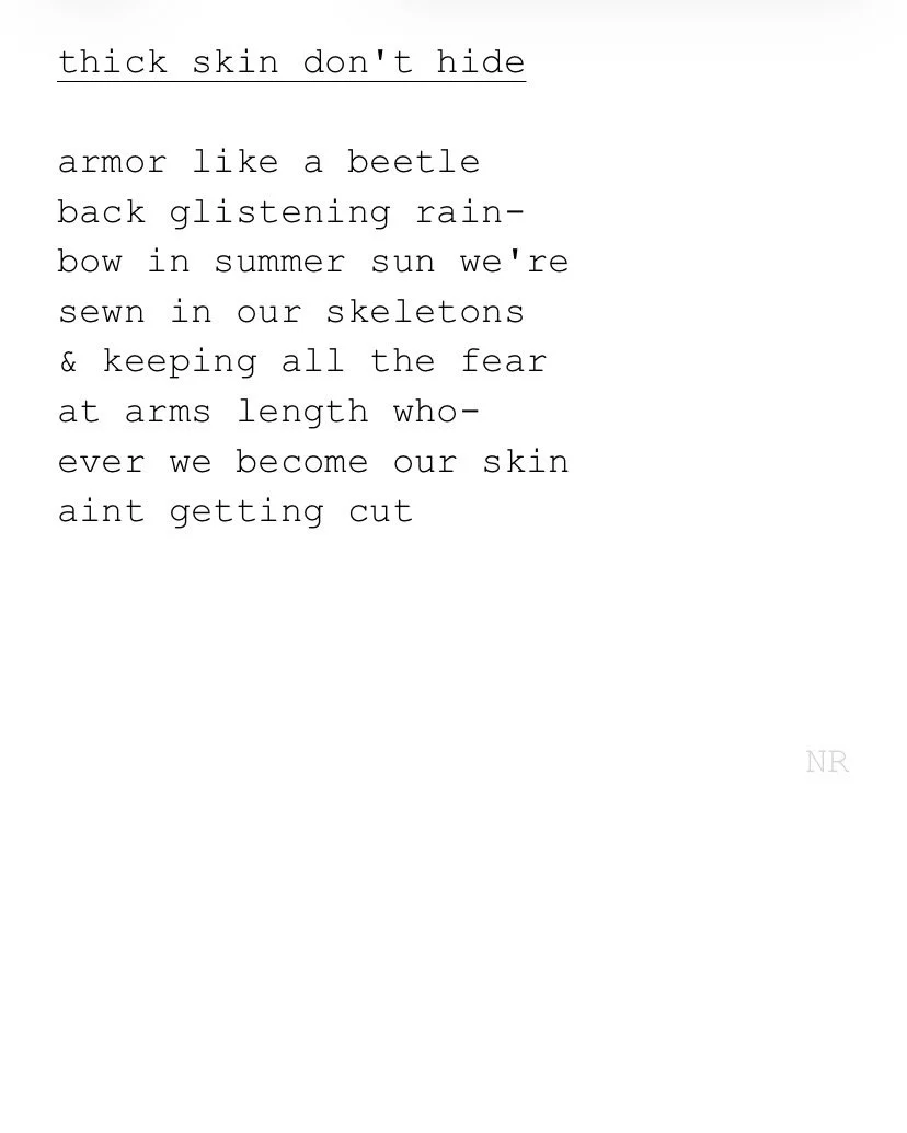 day 484: thick skin don't hide