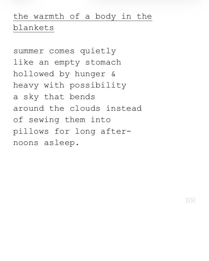 day 491: the warmth of a body in the blankets