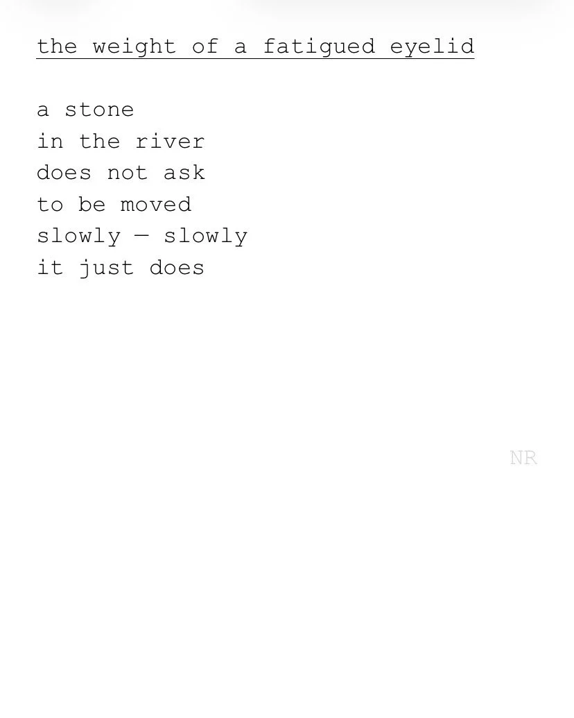 day 526: the weight of a fatigued eyelid