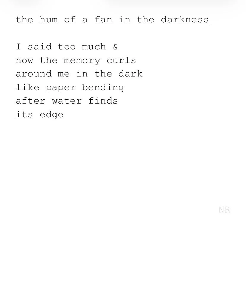 day 534: the hum of a fan in the darkness