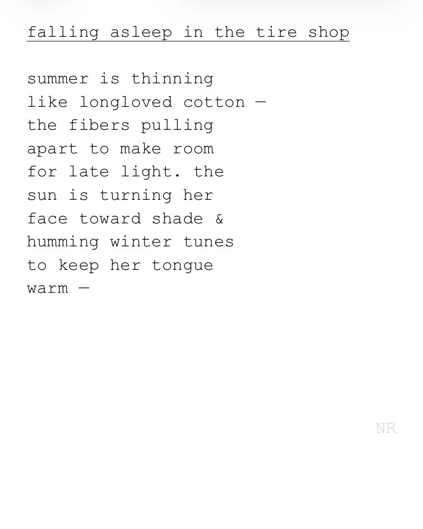 day 586: falling asleep in the tire shop