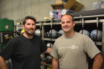 Scientific Diving: Rich Alvarez (left) and Steve Monk (right).