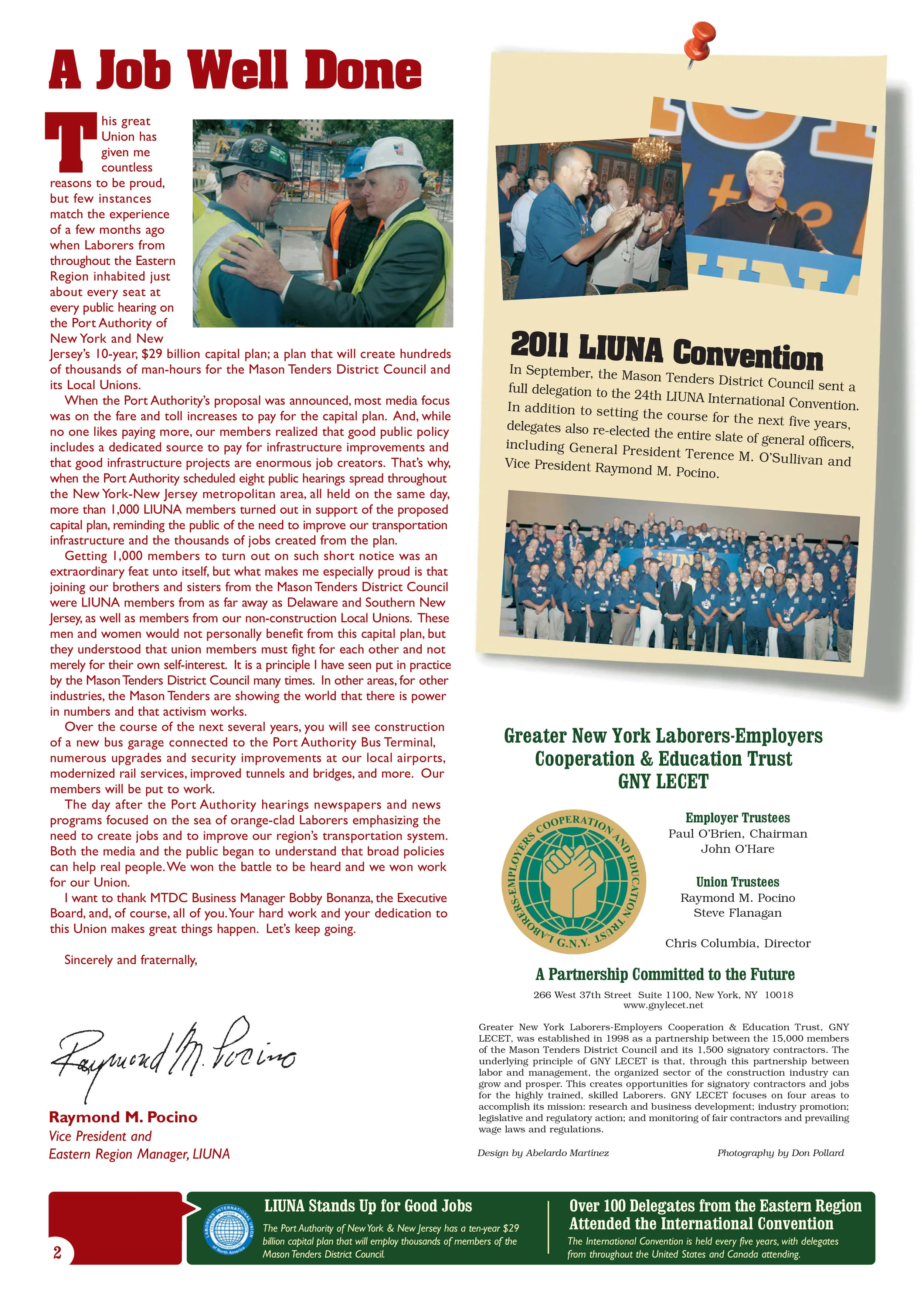 Under One Banner magazine masthead