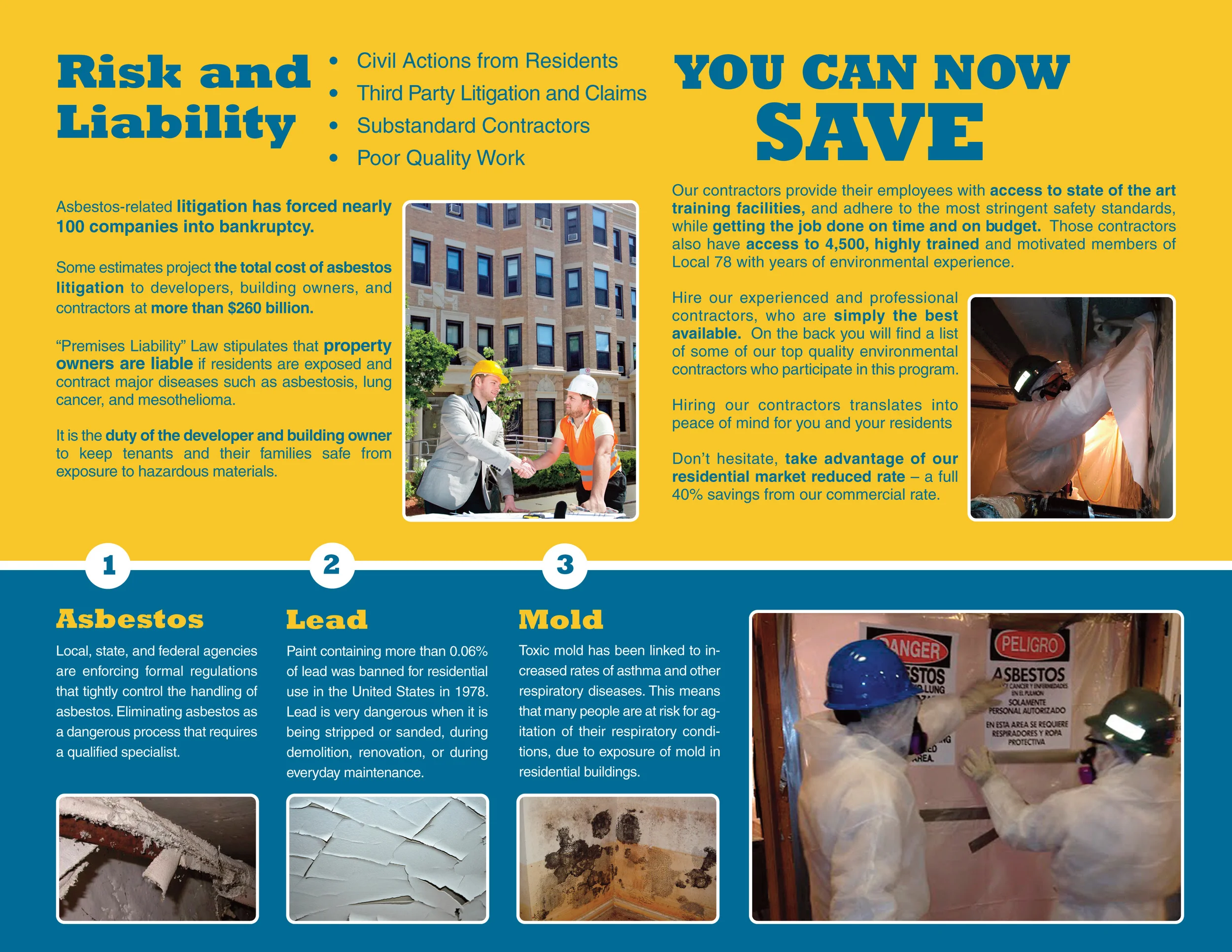 Promotional Tri-fold Brochure for GNY LECETResidential Development - Inside