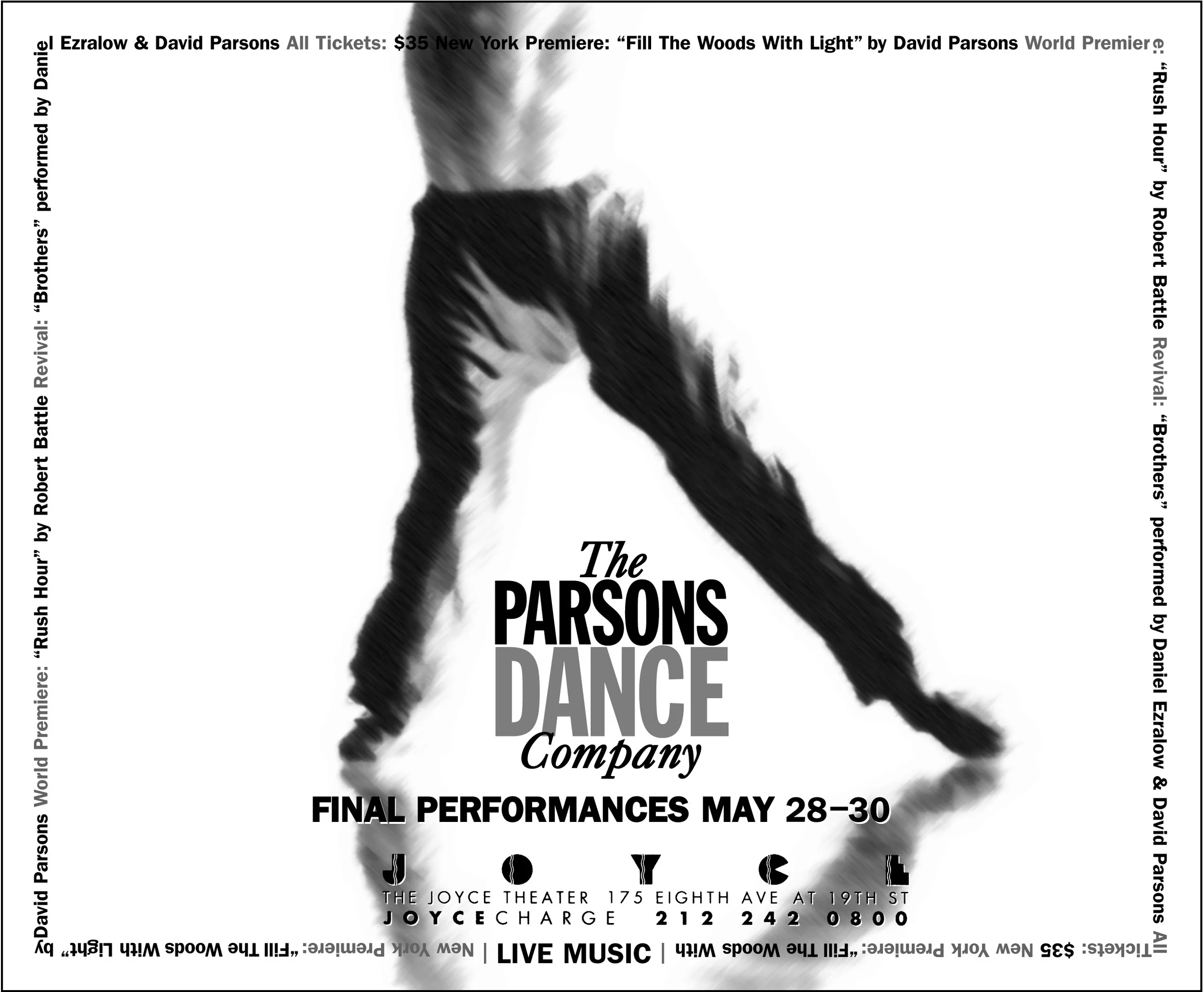 Newspaper ad for The Parsons Dance Company