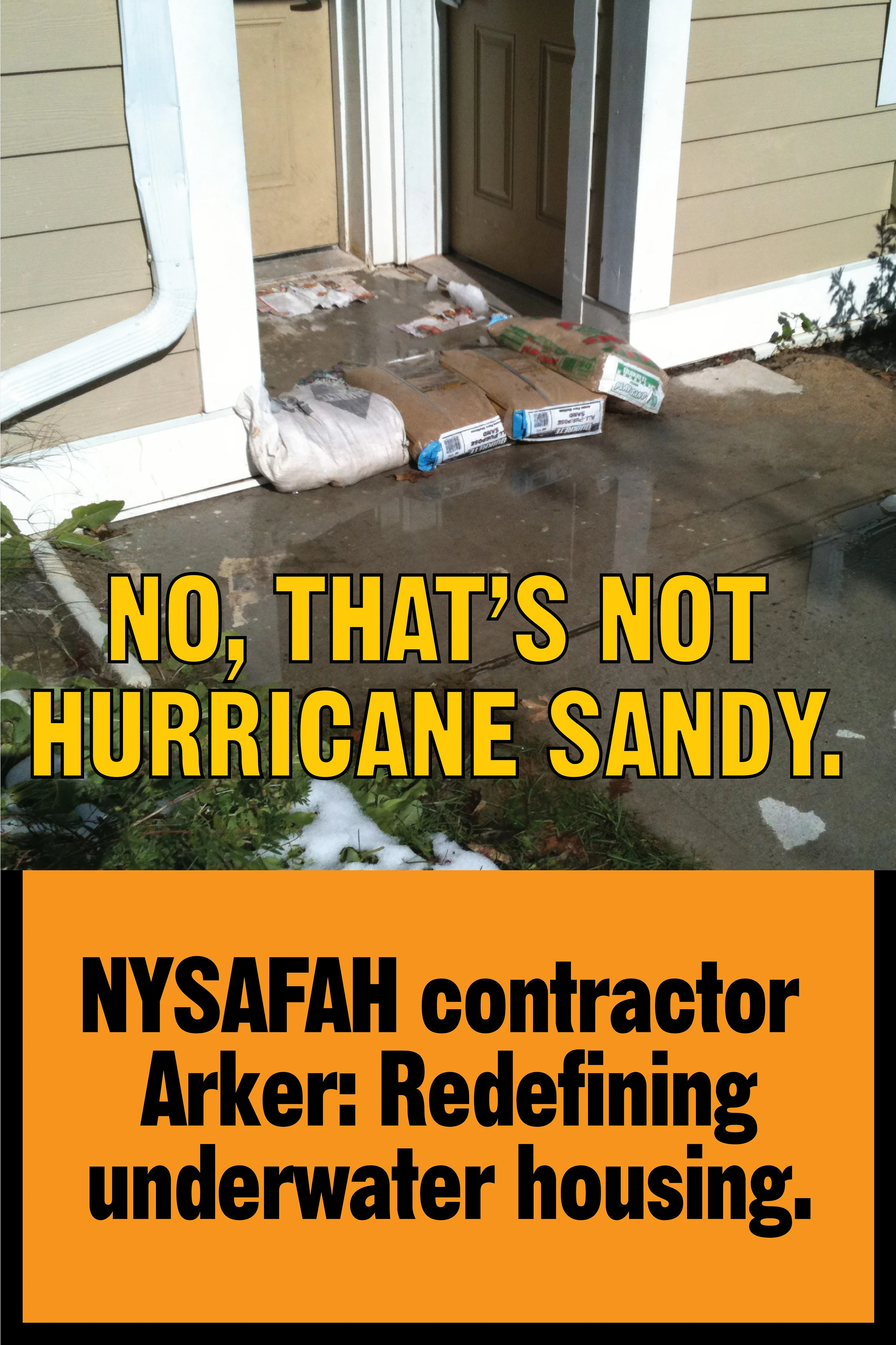 Organizing poster for NYSAFAH's campaign