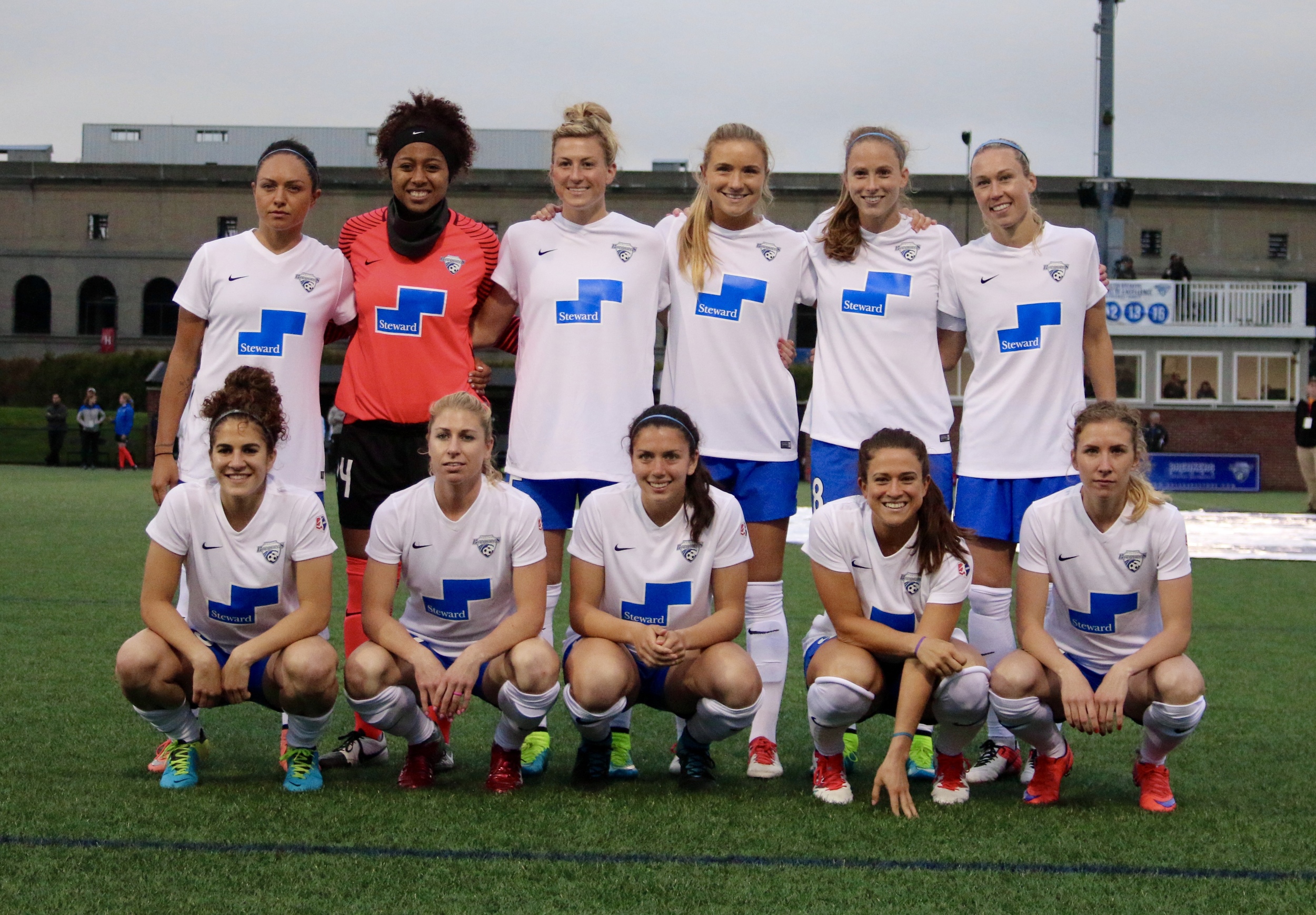 Boston prior to the home match vs chicago red stars. Abby smith with two fully functional knees.