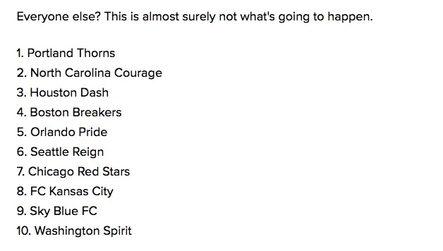 Well, I was right about one thing. The Spirit were bad.
