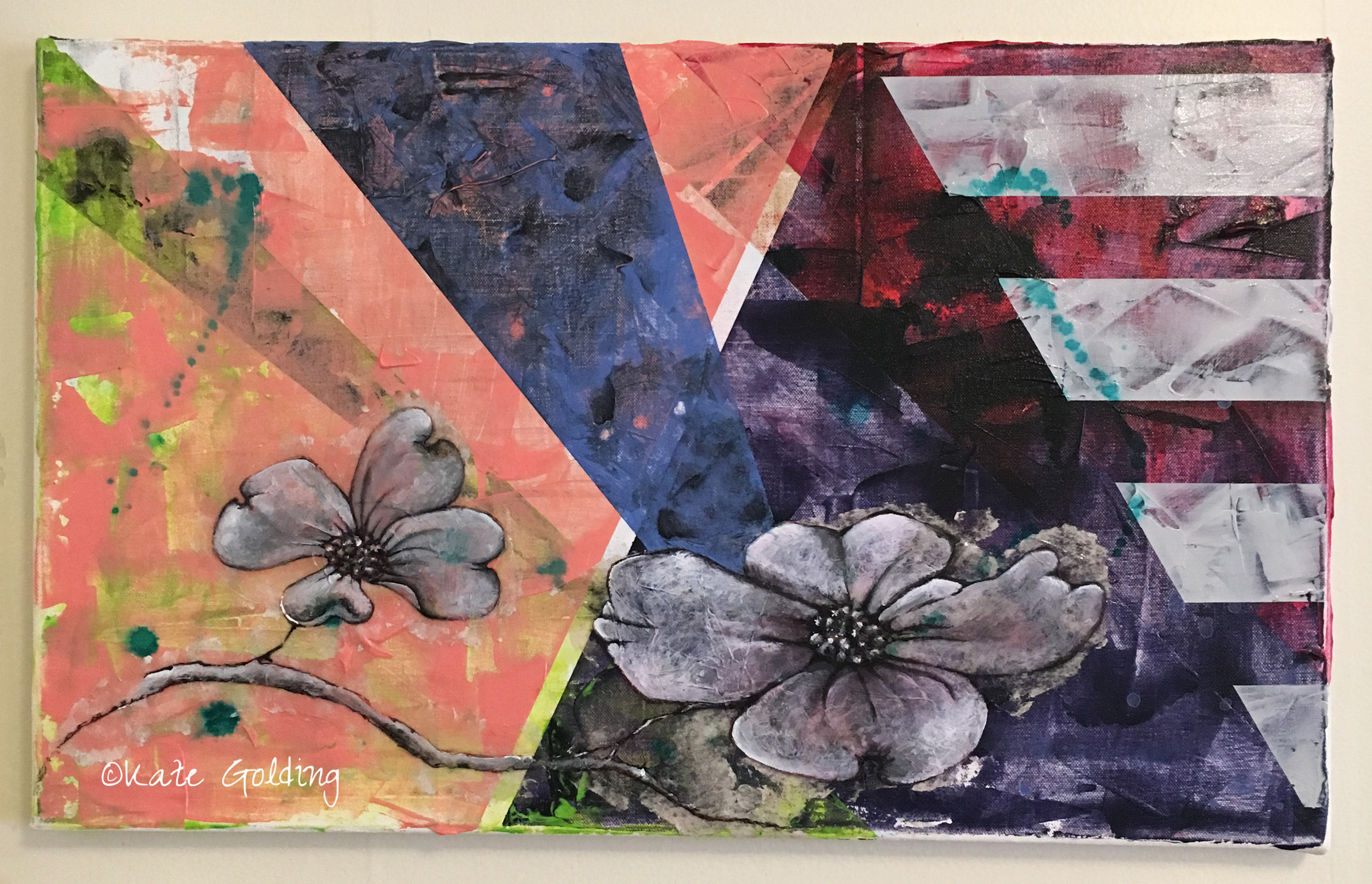  22”x14” ink and acrylic painting, $715 