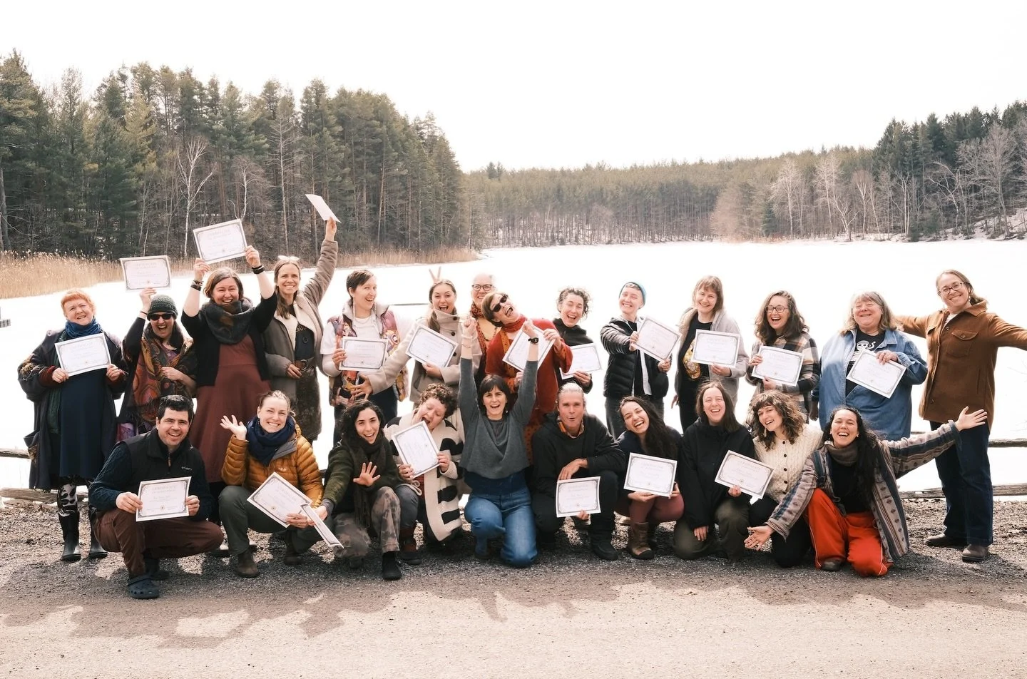 INTRODUCING a new wave of Community Song Leaders, in Canada and beyond 💫

This wonderful group of humans spent four days together last week, growing their skills and wings to lead their communities in song. 

The movement has officially lit 🔥 And w