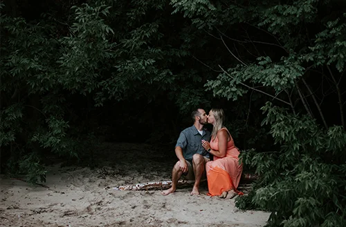 A Summer Night Engagement at Atwater Park in Milwaukee, WI | John &amp; Tiffany
