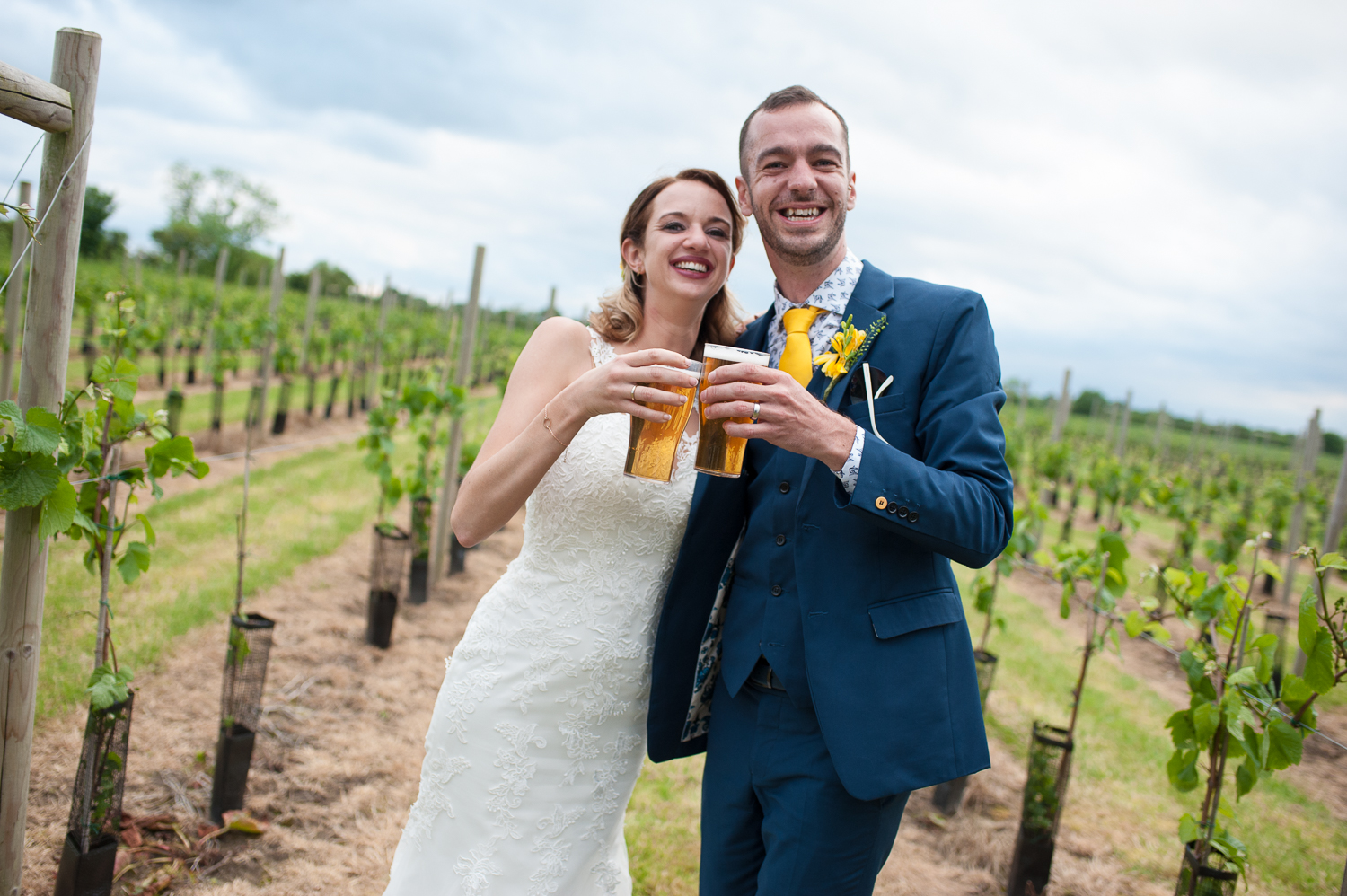 Tim & Heidi at Yorkshire Heart Vineyard