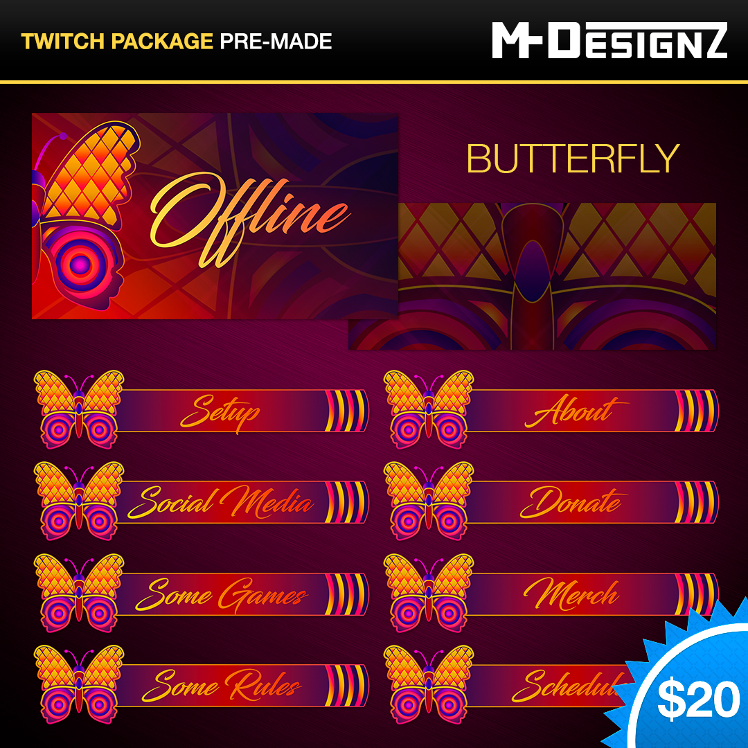 Twitch Package: Butterfly