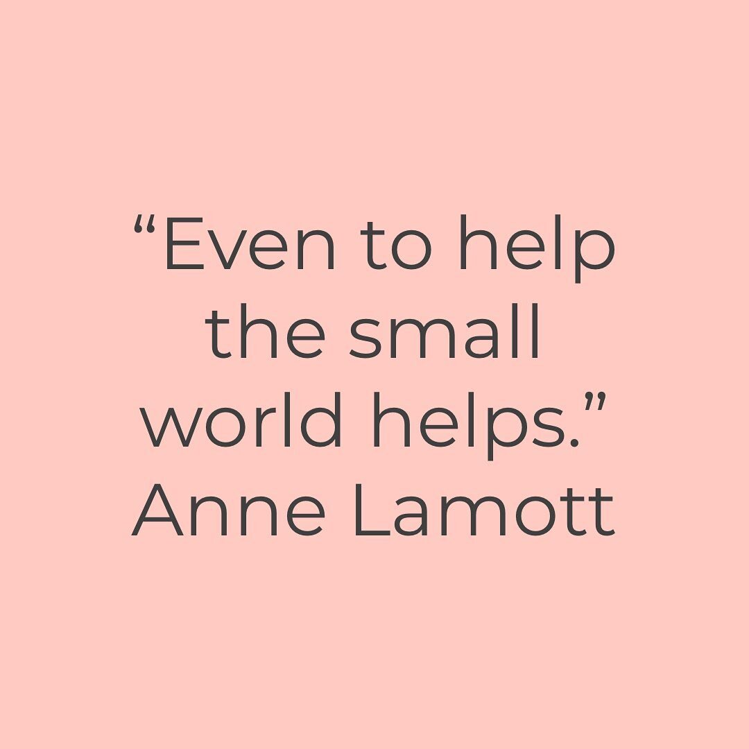 Maybe you&rsquo;re also currently feeling moments of overwhelmed by how to tend to your own hurting heart and/or the hurting heart of the world. These words by @annelamott are a balm. 💕 

I am going to be 68 in six days, if I live that long. I&rsquo