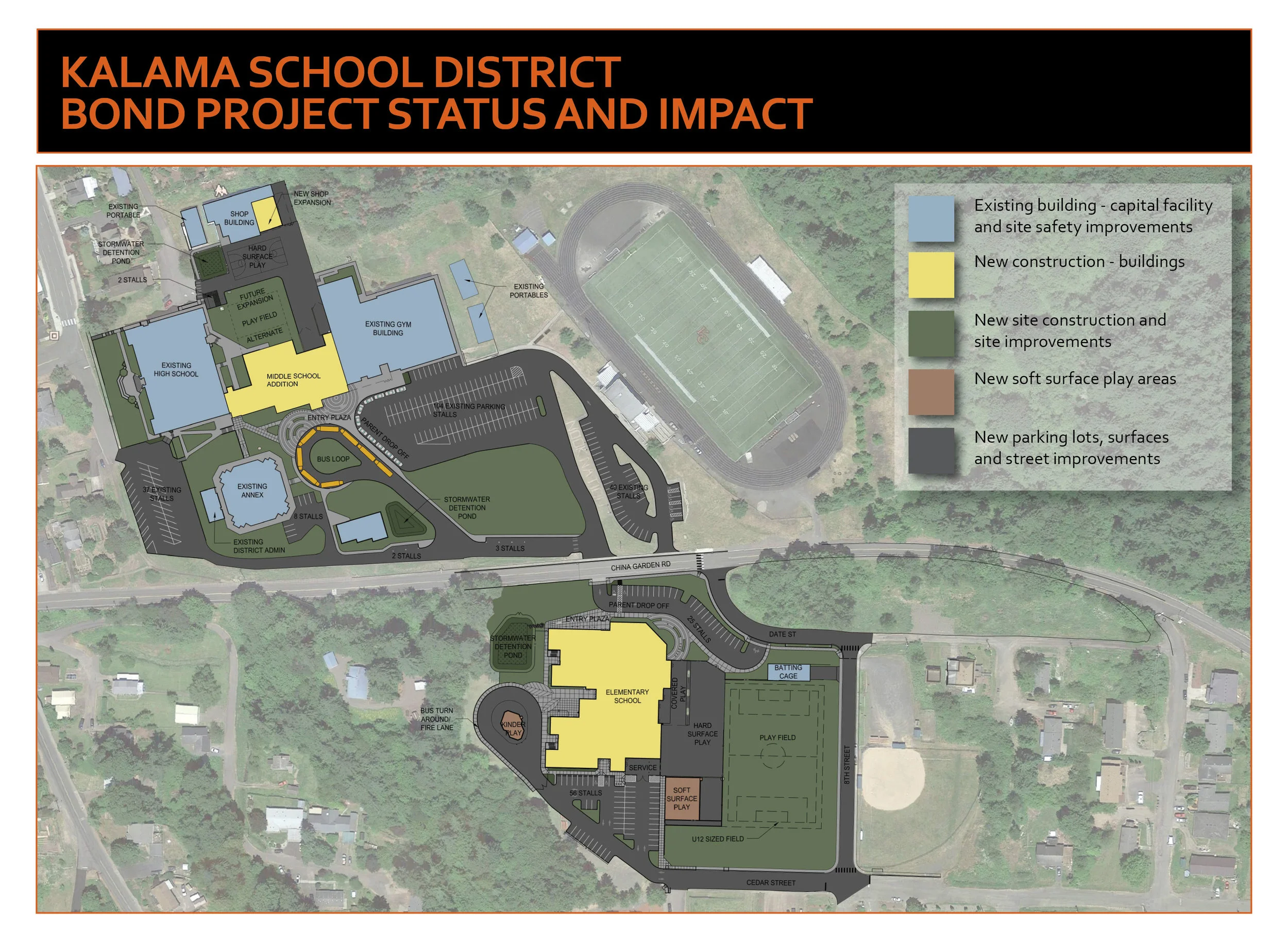Site plan provided by BLRB Architects