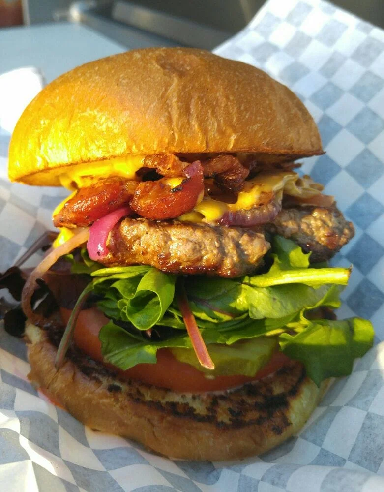 Gourmet burgers, unique specialty burger, veggie burgers and fries. 