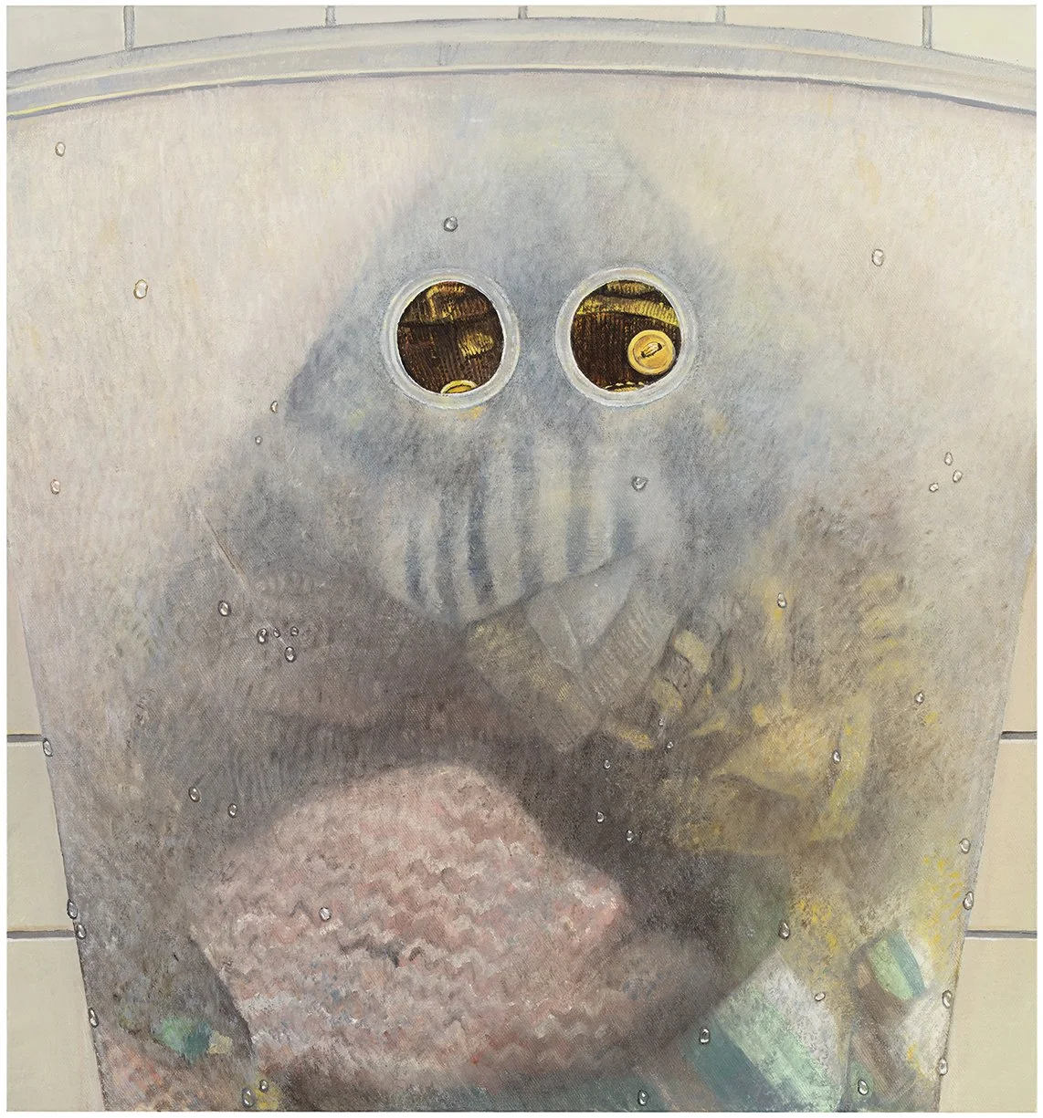 Dweller I / 2024, oil on canvas, 70 x 65 cm