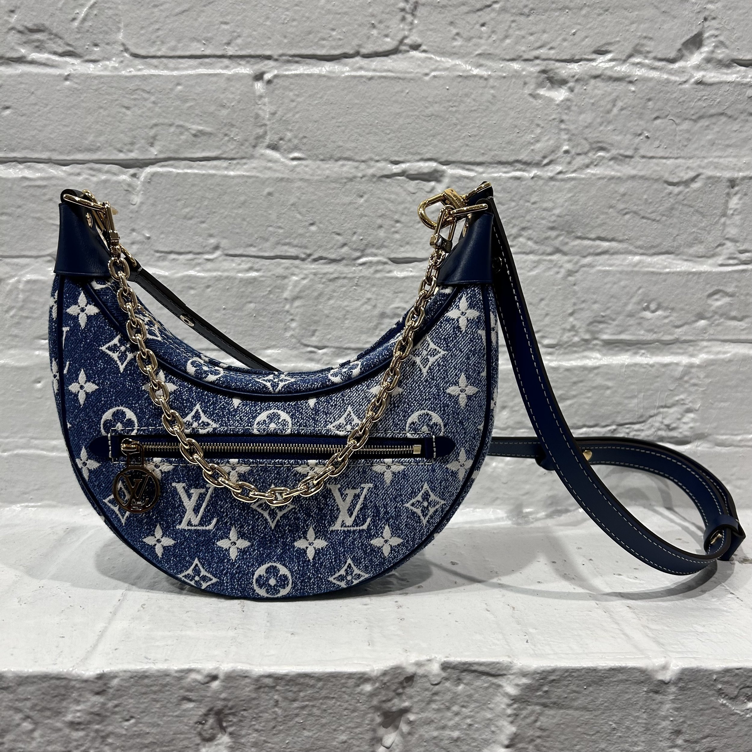 Louis+Vuitton+Loop+Shoulder+Bag+Yellow+Velvet+Monogram+Jacquard for sale  online