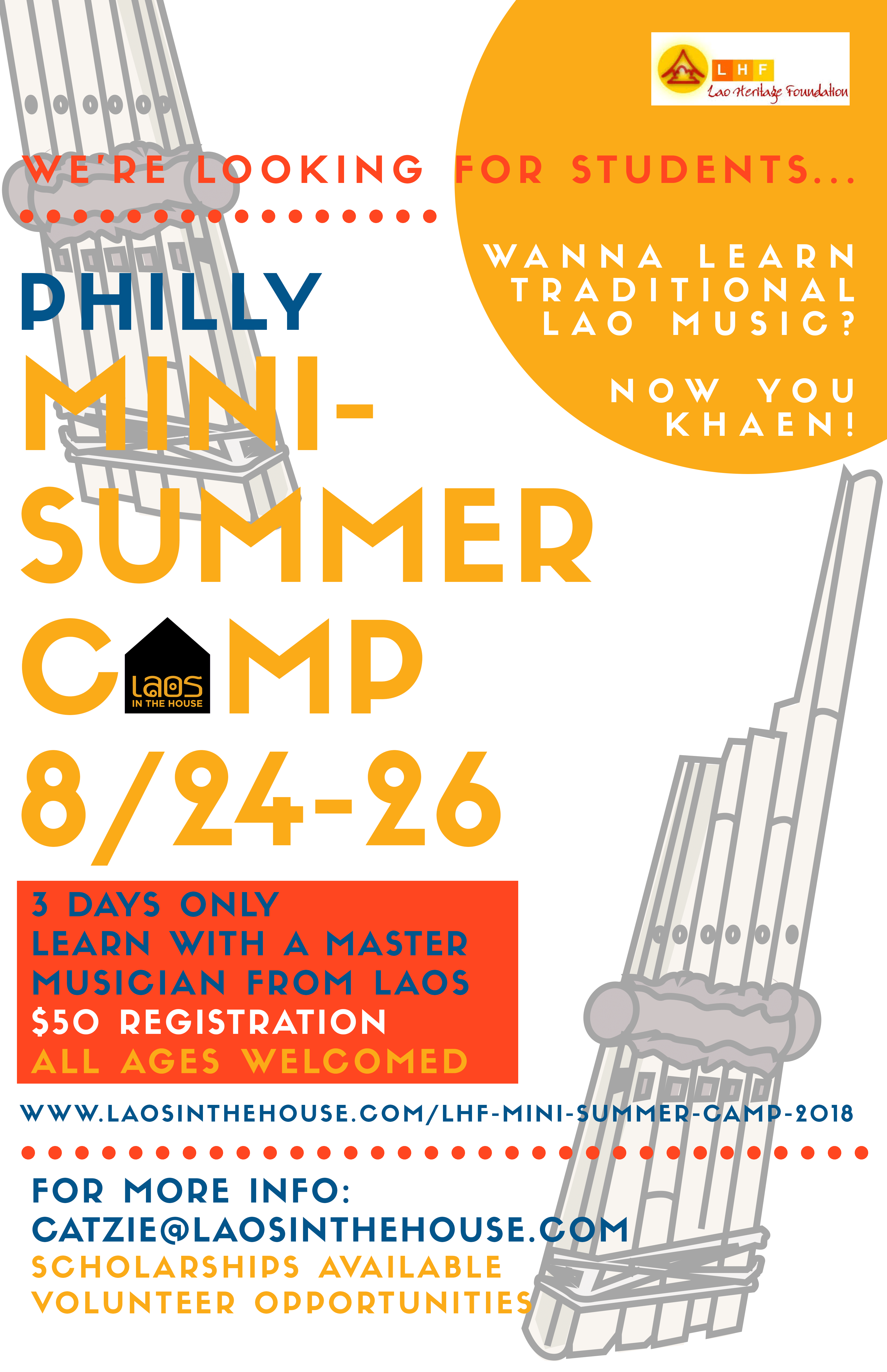 Lao Heritage Foundation Musical Mini Camp This Summer!