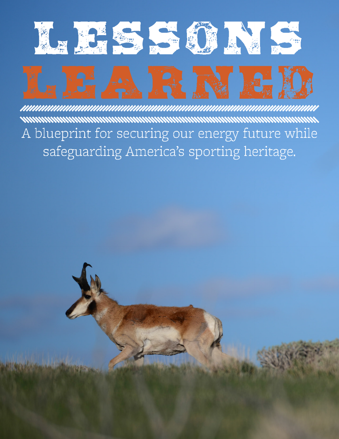 LESSONS LEARNED: A blueprint for securing our energy future while safeguarding America's sporting heritage