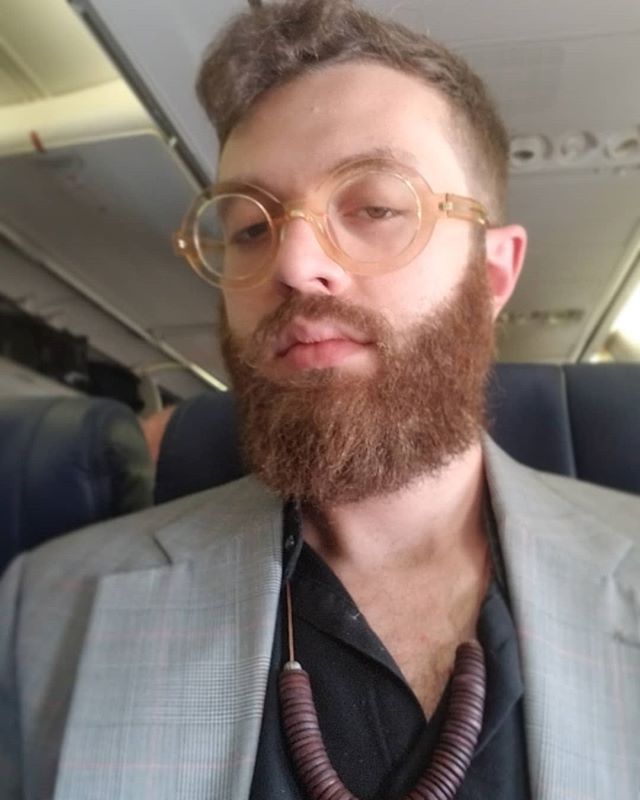 On the way home from a nice weekend in Denton. #denton #texas thanks for the rad hair chop @beardedladybrand #haircut #beardtrim #beard @zennioptical @southwestair