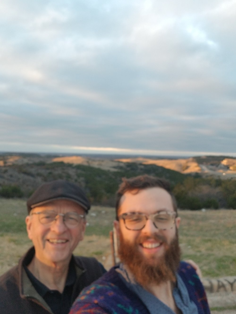 Dad and I in the Arbuckle Mountains, OK 