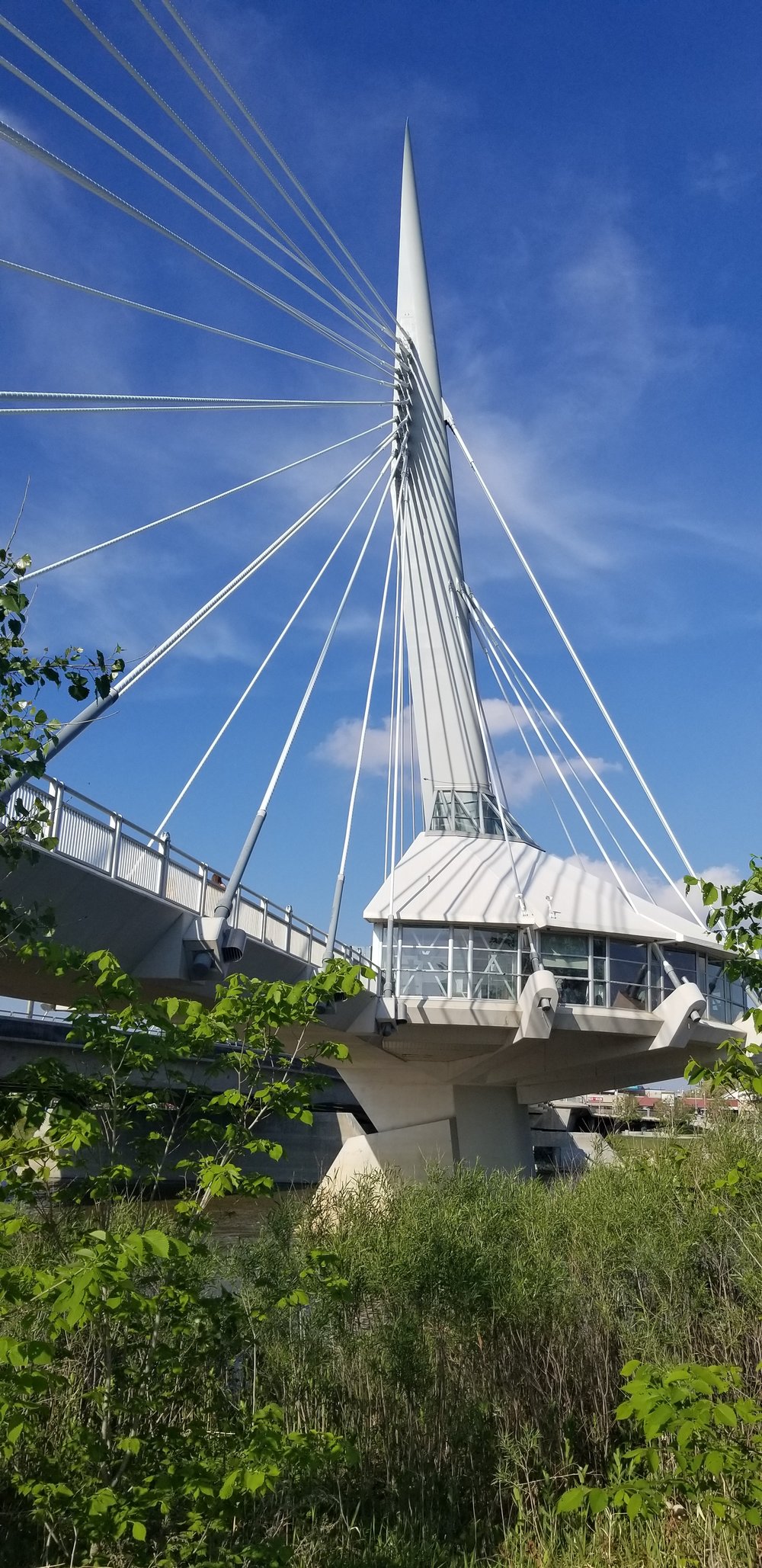 The bridge connecting St. Boniface to downtown Winnipeg