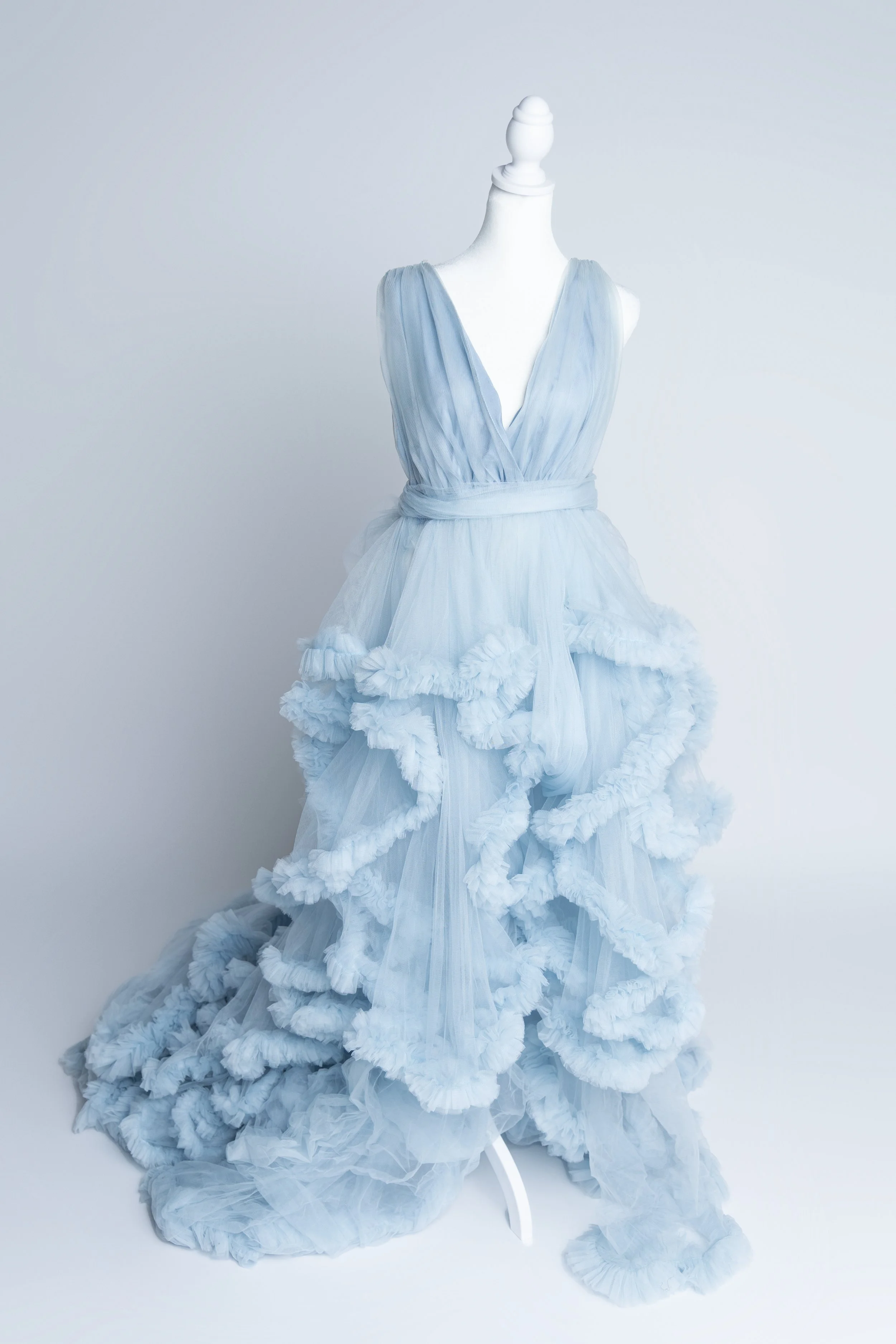 Roxy Gown- Light Blue Couture Gown (S-L)