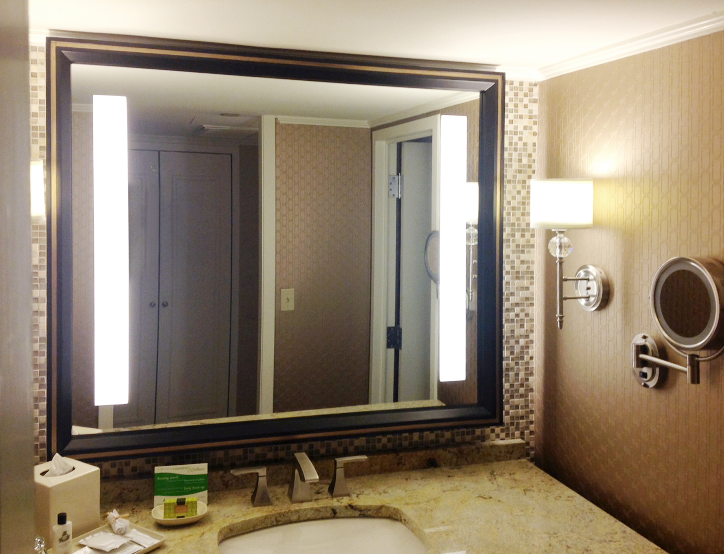 Custom Mirror Designed for Hotel Installation