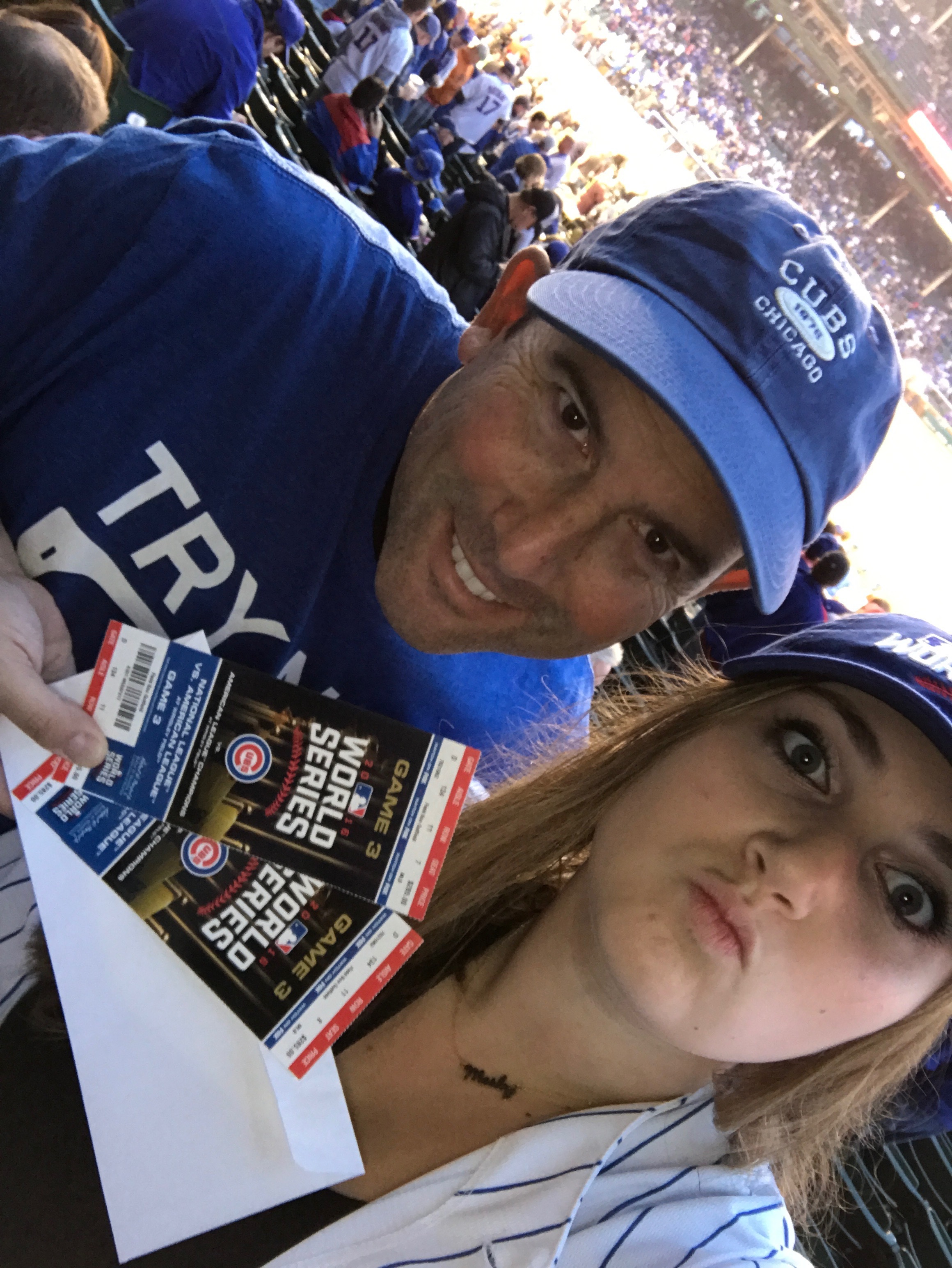 My oldest daughter & I at a World Series Game at the friendly confines