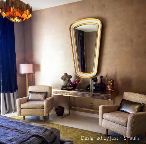 HOWARD ELLIOTT MIRRORS FEATURED IN MODERNISM WEEK ROOM DESIGN BY JUSTIN SHAULIS