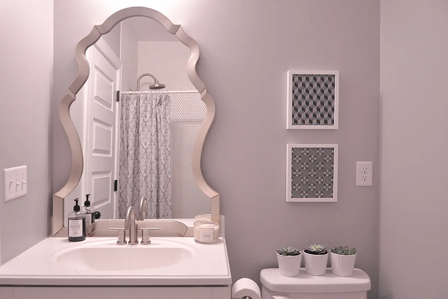 Nadia Mirror in bathroom style by FoxieOxie.com