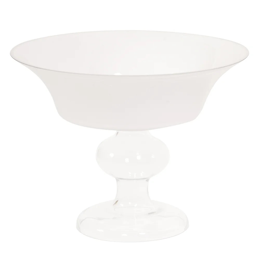 White Glass Footed Bowl - View Online >