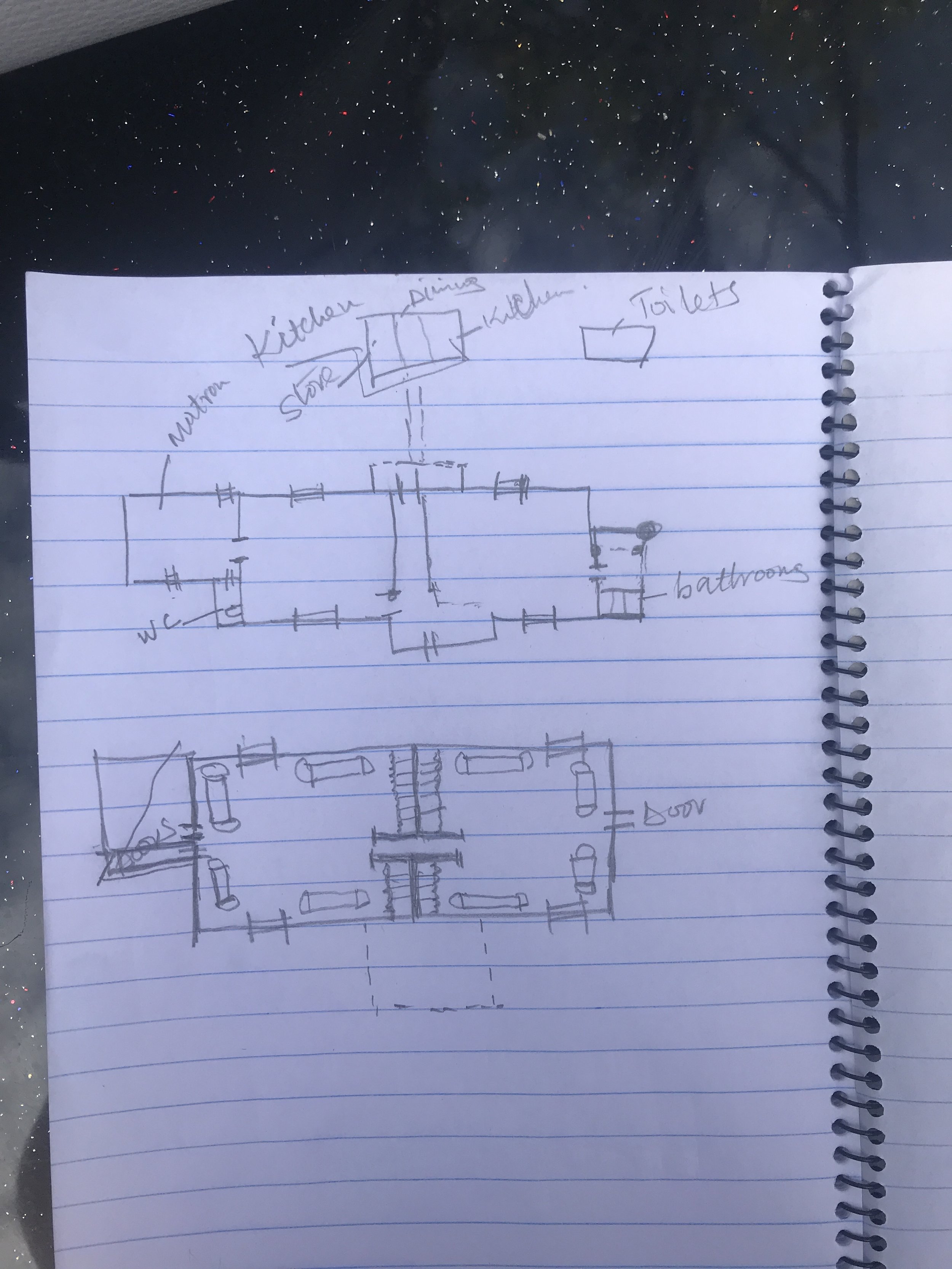 Rough draft drawings for the home