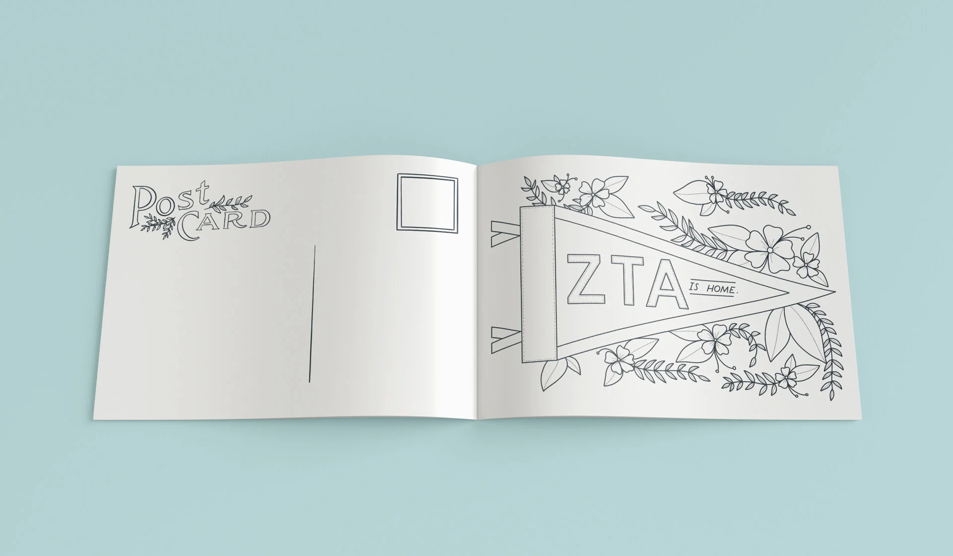 Postcard Book inside pages