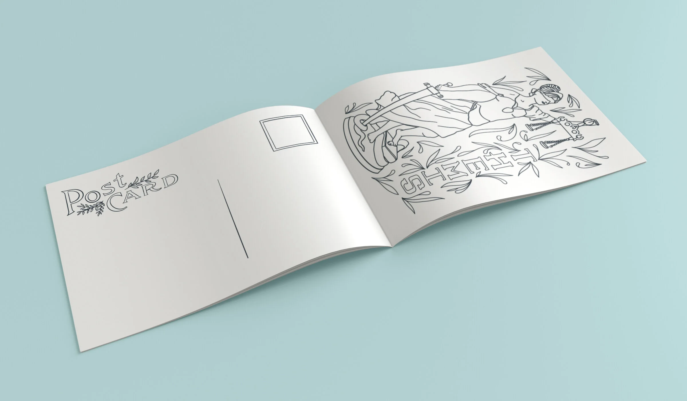 Postcard Book inside pages
