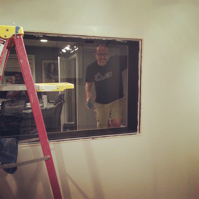 Painting the ATH studio tonight...