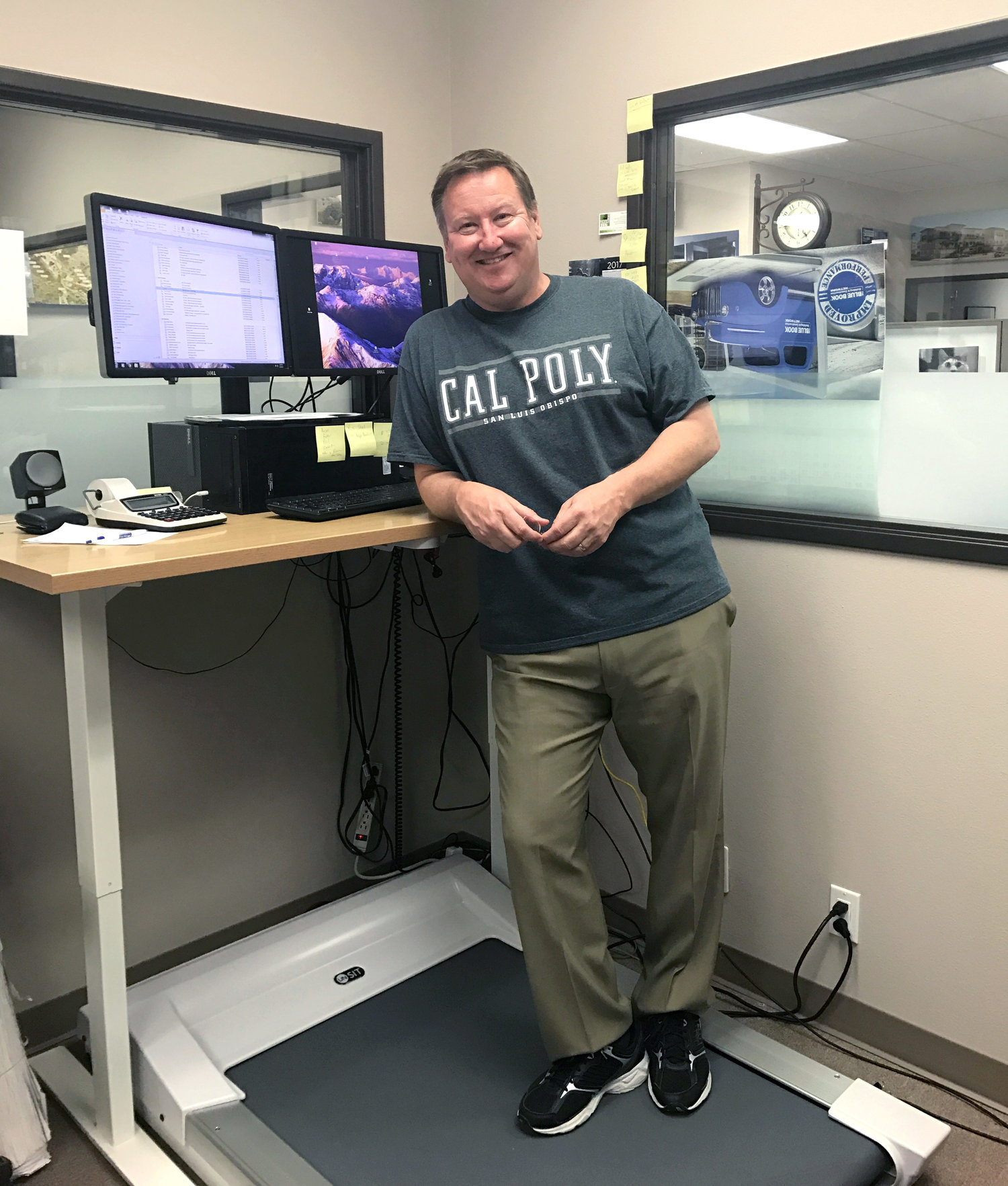  Alan Croall's workspace at Pacific West Builders