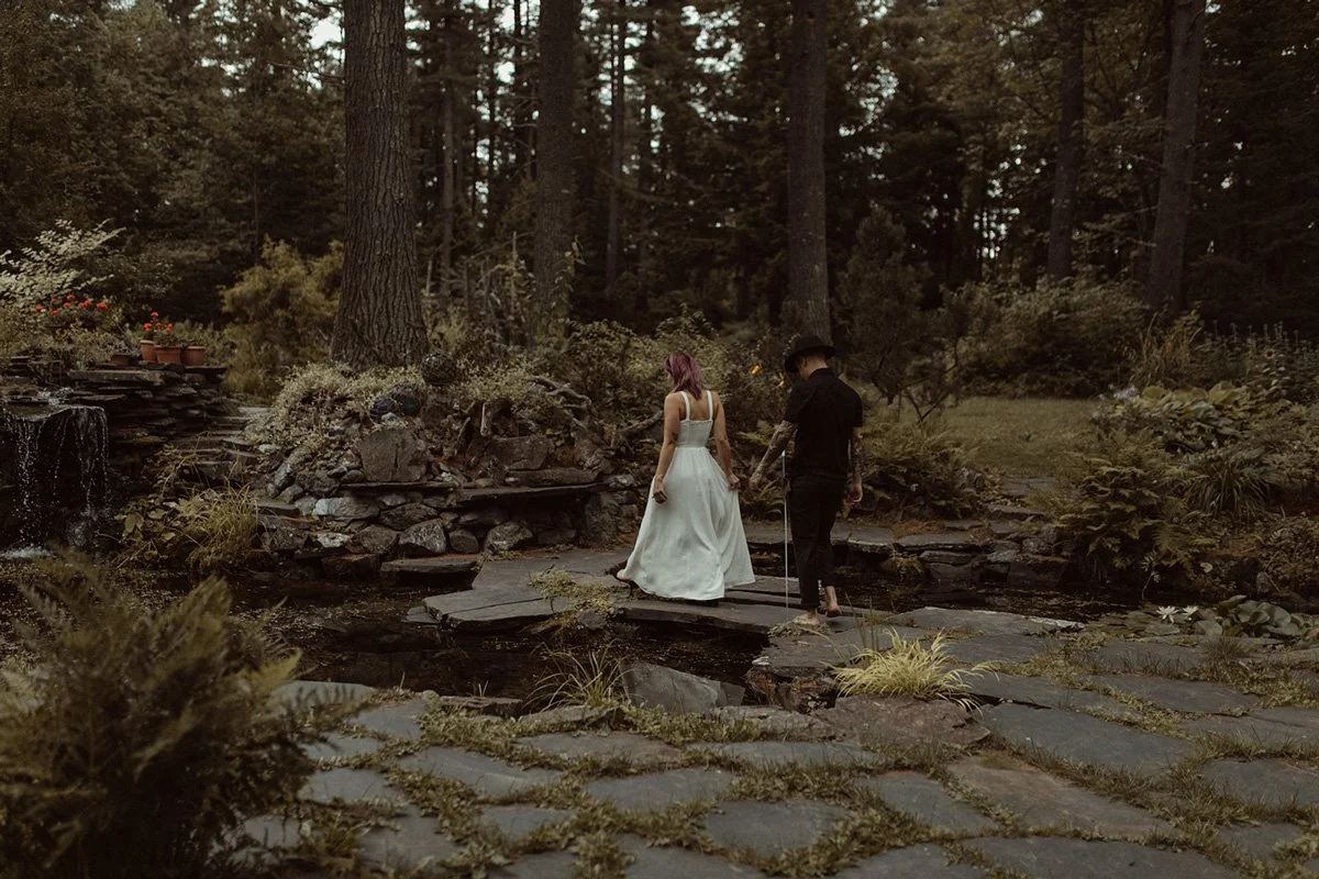 Medieval bog goblincore wedding