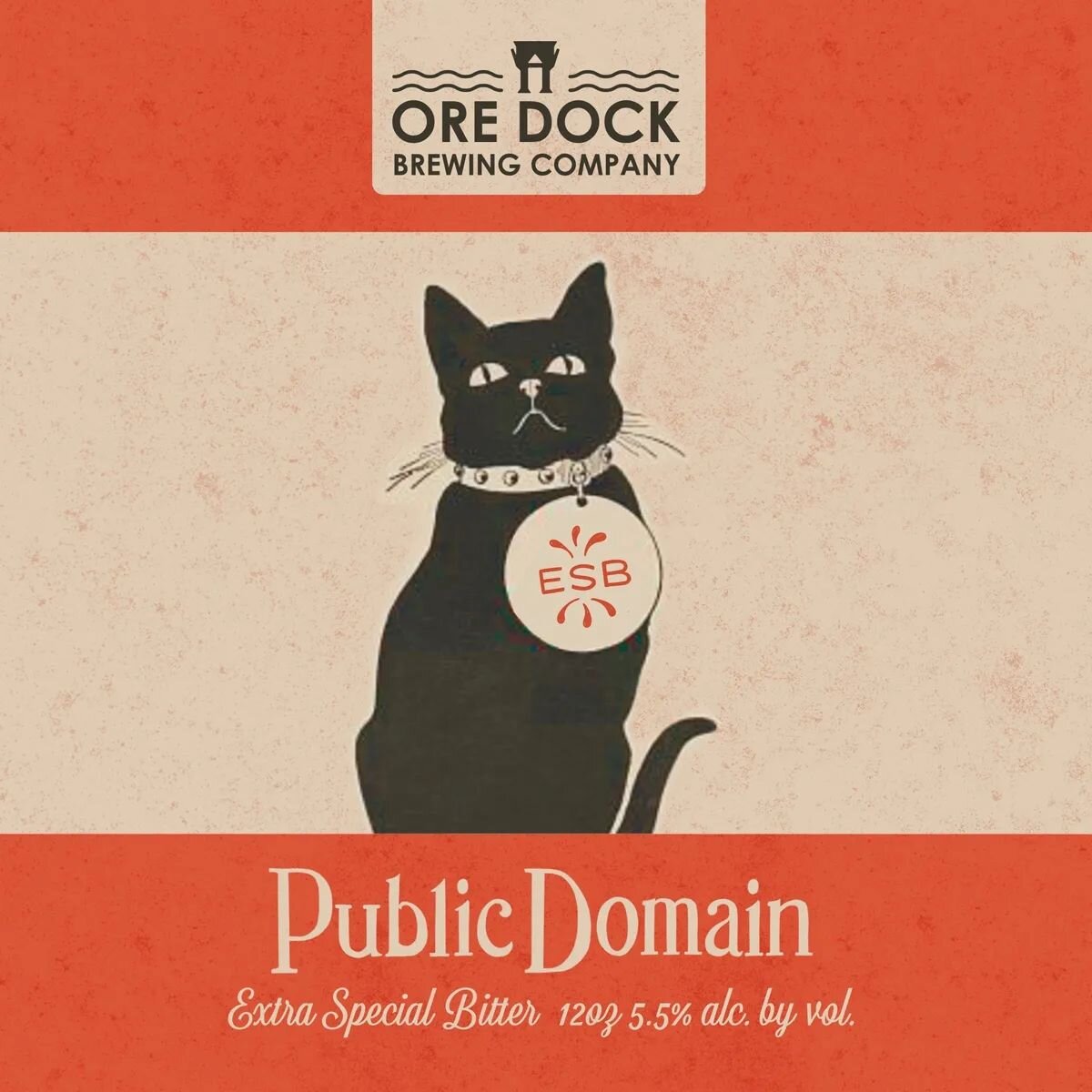 March canvis designs with @foresterdesign + @jacobrosenburg for @oredockbrewing! Public domain is artwork that is open for commercial and editorial use, often created before 1923. I saw this cute kitty and had to use! I recreated the type to match th