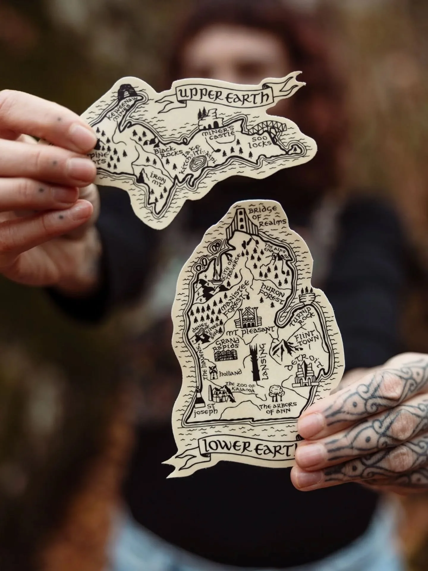 Michigan but make it Tolkien but make it stickers ✅

Which peninsula do you call home? Comment where you're from if this doesn't apply 📍