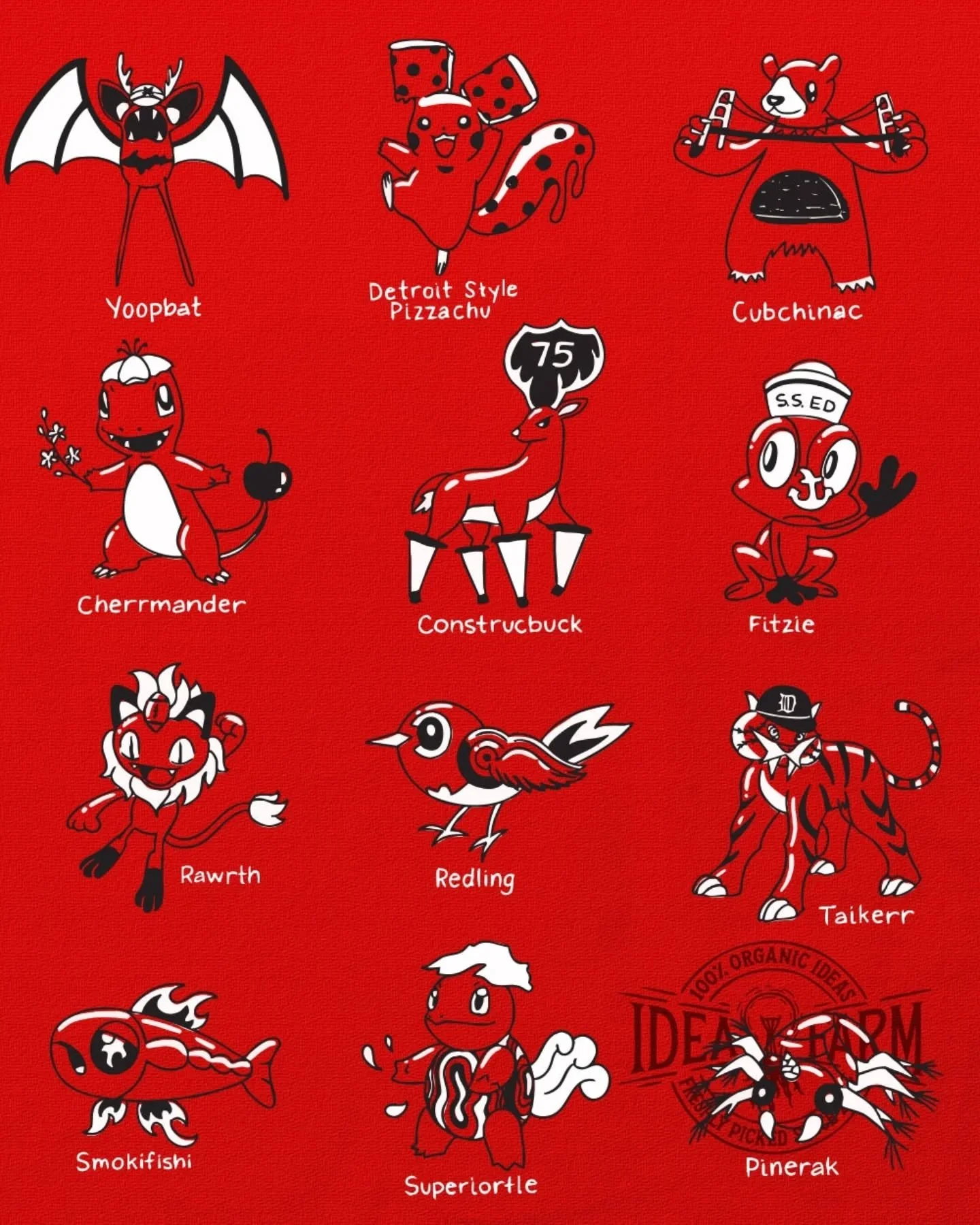 New t shirt design for @ideafarm.store 🚨🚨🚨

MICHIMON ⚡

I woke up early to watch Pokemon before elementary school and loved playing yellow version on my Gameboy so this was so fun + nostalgic! Detroit Style Pizzachu may be my best / worst pun to d