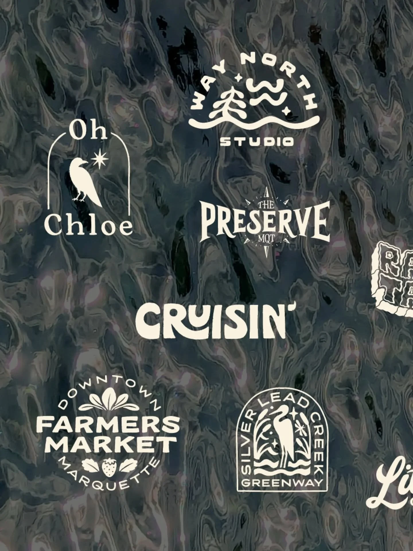 I moved to Marquette 9 years ago today 🍾  Thus beginning my full time freelance life. 

Here's some local logos from over the years. So happy to be part of this community 🥰