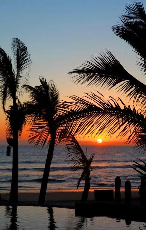Beautiful sunset in Todos Santos