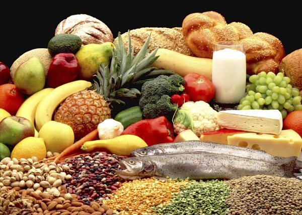 Healthy Package : $120. low fat milk, seasonal fruit, yogurts, light tuna, light mayo, low fat crackers, granola bars, multigrain bread, light butter, All Bran cereal & bottled water. 