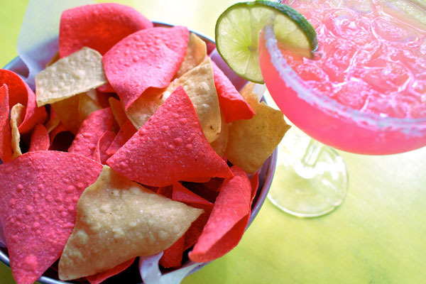 Cabo special: Chips, salsa, guacamole, quesadillas, and fresh lime margaritas. $22 per person.