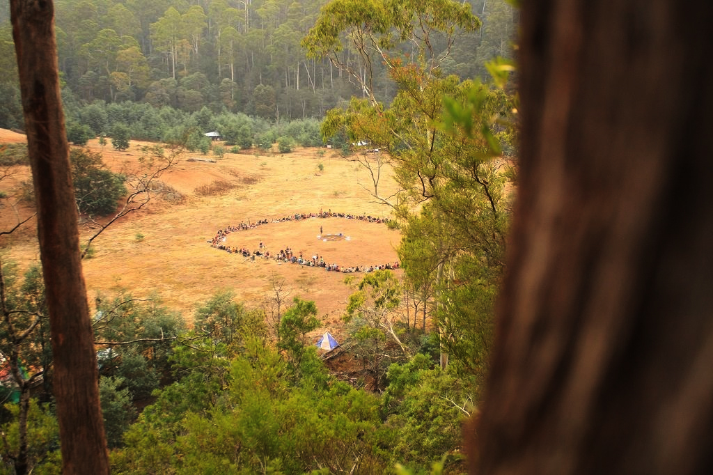 International Rainbow Family gathering at The Valley from December 2015 to February 2016. Photo by David Willison