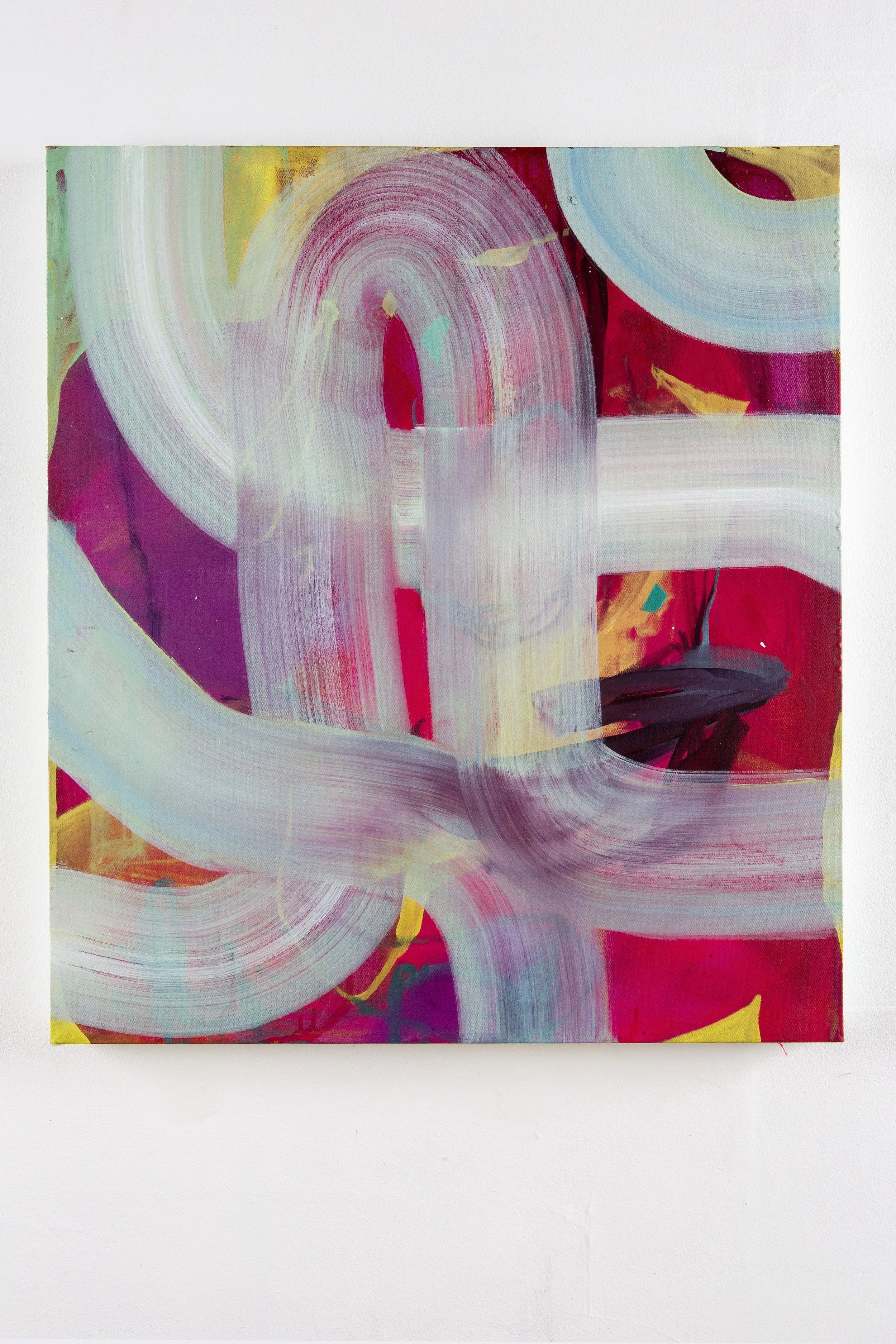Gorgon Birthday Party, 2017 Oil and acrylic on canvas 27in x 23in available