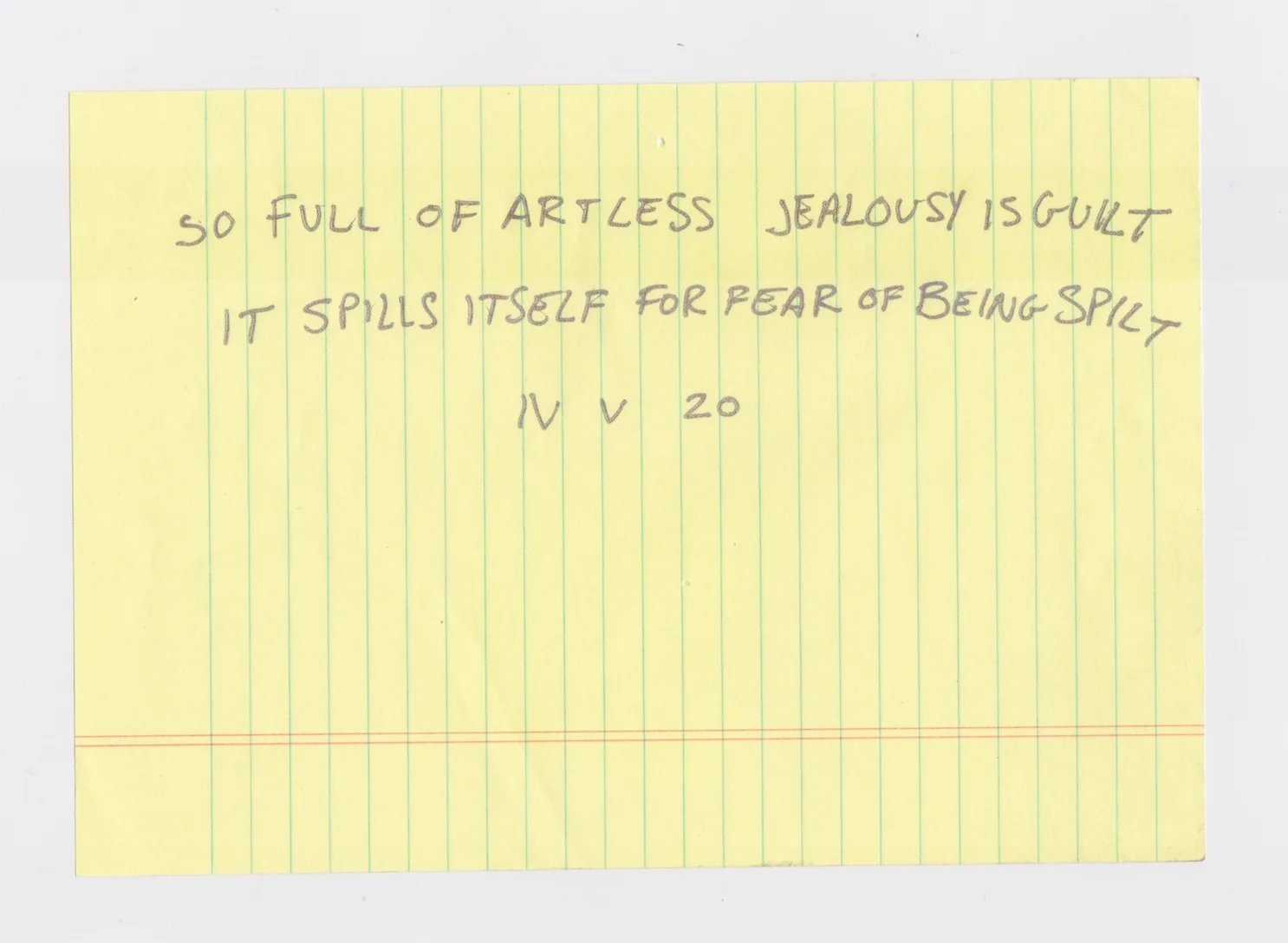 Shakespeare quote 2017 Scanned October 2018
